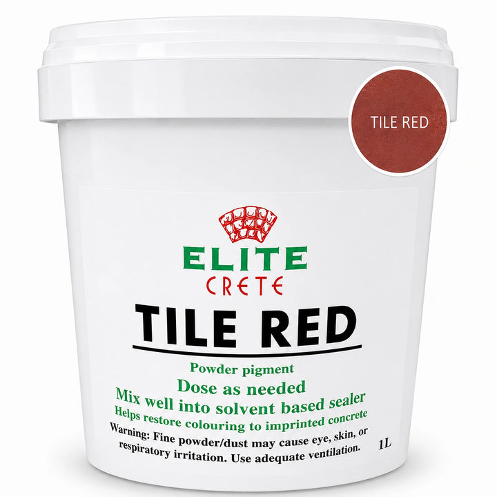 Specialist Colour Powdered Pigment PROFESSIONAL TRADE PACK - Tile Red 1L